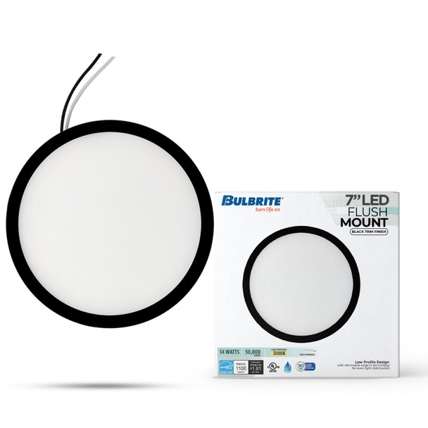 Bulbrite LED 14 Watt Flush Mount Fixture, 3000K (Soft White Light) - alternate image 9