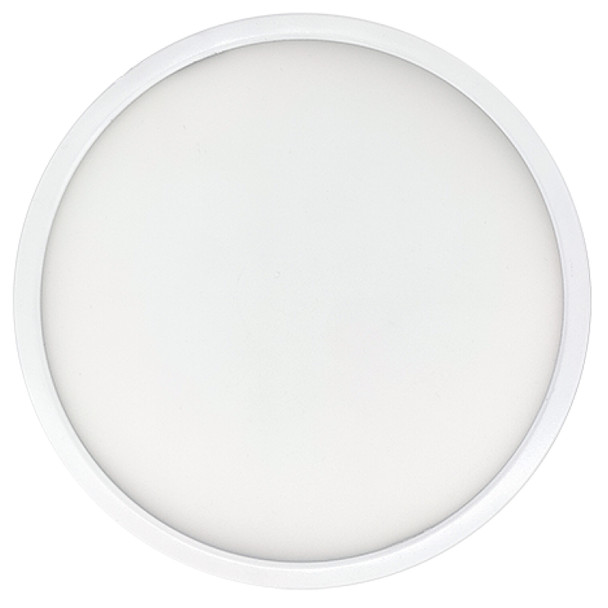 7" Round 10.3-Watt 5 Color Selectable LED Flush Mount Light, 1150 Lumens, White Finish - main product image