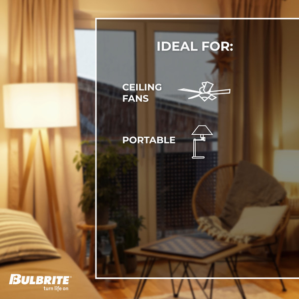 Bulbrite LED 8.5 Watt A19 Light Bulb With A Frost Finish And Medium Screw (E26) Base, Pack Of 4 - alternate image 4