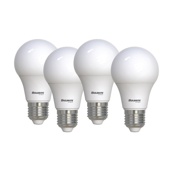 Bulbrite LED 8.5 Watt A19 Light Bulb With A Frost Finish And Medium Screw (E26) Base, Pack Of 4 - main product image