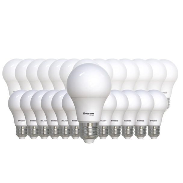 Bulbrite LED 8.5 Watt A19 Light Bulb With A Frost Finish And Medium Screw (E26) Base, Pack Of 25 - main product image
