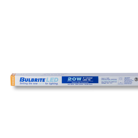 LED Filament 20 Watt T8 Light Bulb With A Frost Finish And A Bi-Pin G13 Base - 3000K (Soft White Light) 2000 Lumens - alternate image 2