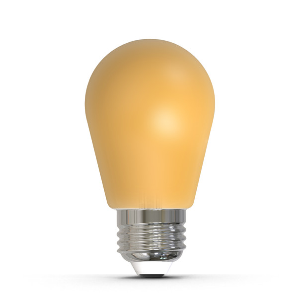 25-Watt Equivalent Ceramic Yellow Color S14 Weatherproof Outdoor E26 Medium Base LED Light Bulb - main product image