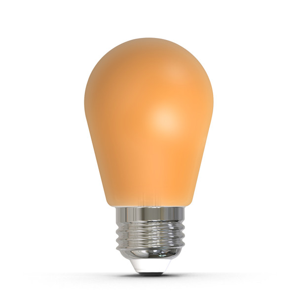 25-Watt Equivalent Ceramic Amber Color S14 Weatherproof Outdoor E26 Medium Base LED Light Bulb - main product image