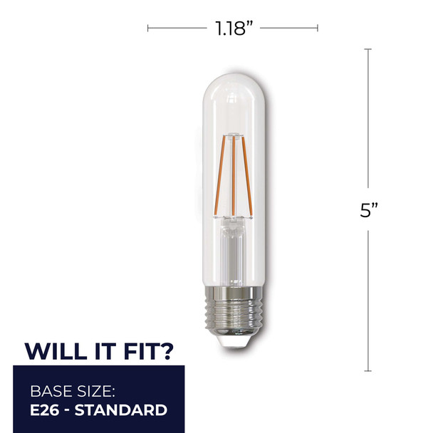 Bulbrite LED 5.1 Watt T9 5" Light Bulb With A Clear Finish And Medium Screw (E26) Base - alternate image 4