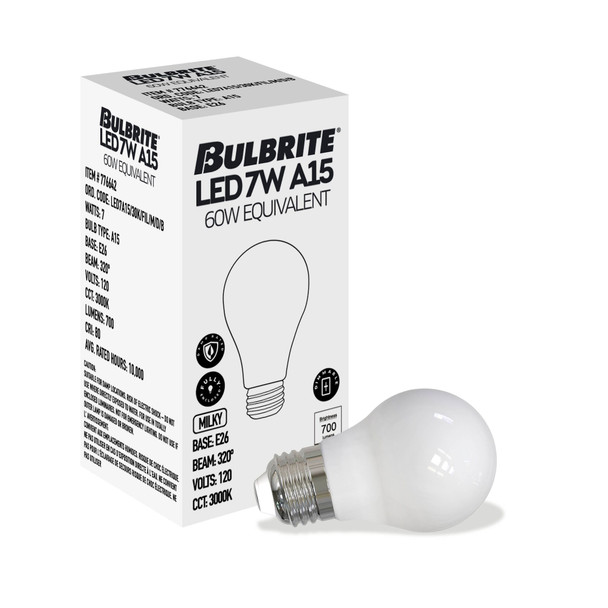 Bulbrite LED 7.6 Watt A15 Light Bulb With Medium Screw (E26) Base - alternate image 12