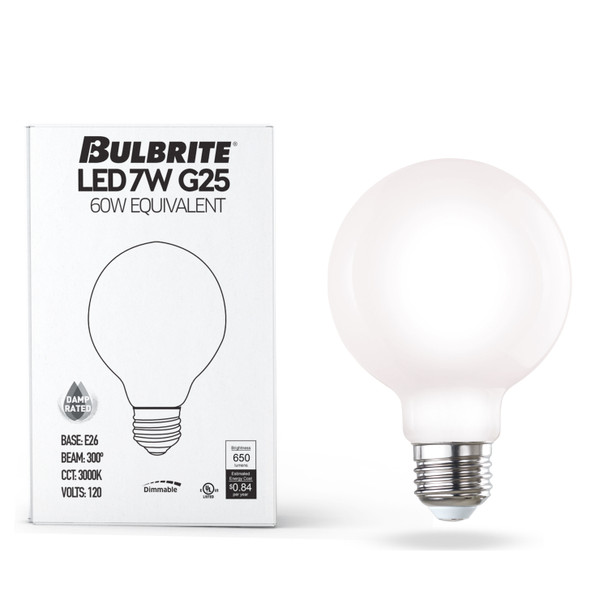 Bulbrite LED 7.6 Watt G25 Light Bulb With Medium Screw (E26) Base - alternate image 12