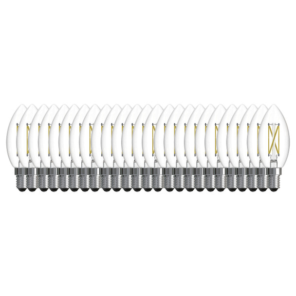 Bulbrite LED 4.1 Watt B11 Light Bulb With A Clear Finish And Candelabra Screw (E12) Base, Pack Of 25 - main product image