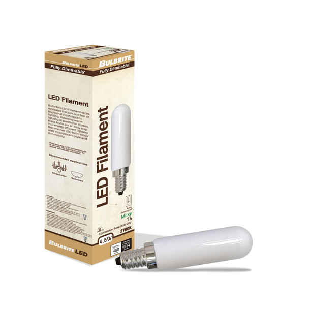 Bulbrite LED 4.5 Watt T6 Light Bulb With Candelabra Screw (E12) Base - alternate image 4