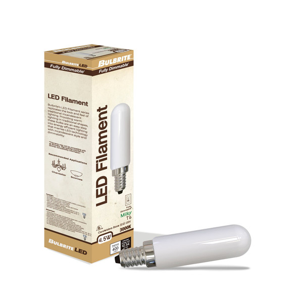 Bulbrite LED 4.5 Watt T6 Light Bulb With Candelabra Screw (E12) Base - alternate image 8