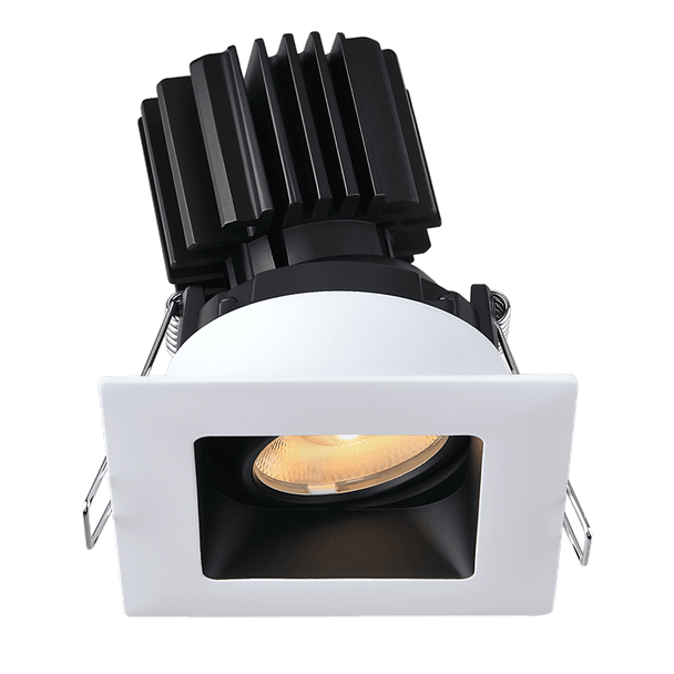 Lotus Tangra 3" Gimbal Square Recessed Wide Trim, 5CCT 2700K/3000K/3500K/4000K/5000K, CRI95