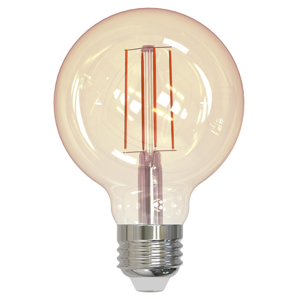 LED Filament 5 Watt G25 Light Bulb With An Antique Finish And A Medium Screw E26 Base - 2200K (Amber Light) 450 Lumens - main product image
