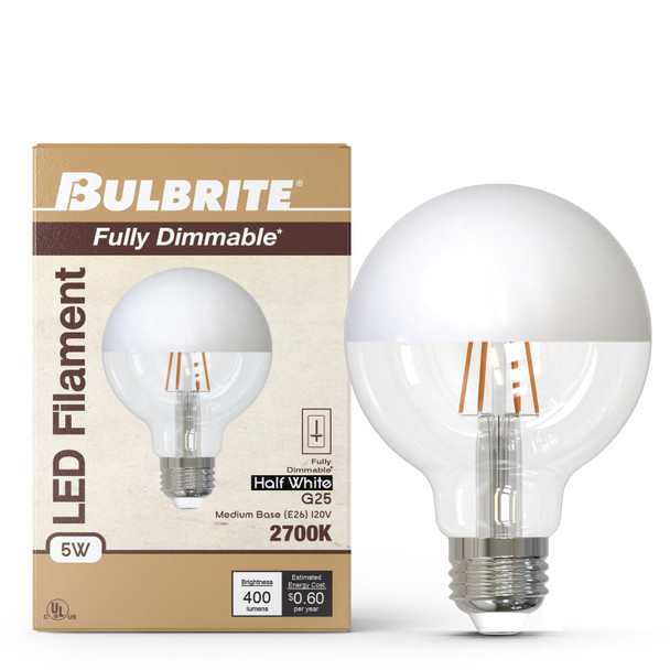 Bulbrite LED 5 Watt G25 Light Bulb With Medium Screw (E26) Base, 2700K (Warm White Light) - alternate image 11
