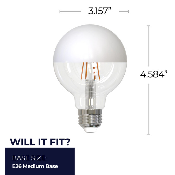 Bulbrite LED 5 Watt G25 Light Bulb With Medium Screw (E26) Base, 2700K (Warm White Light) - alternate image 14