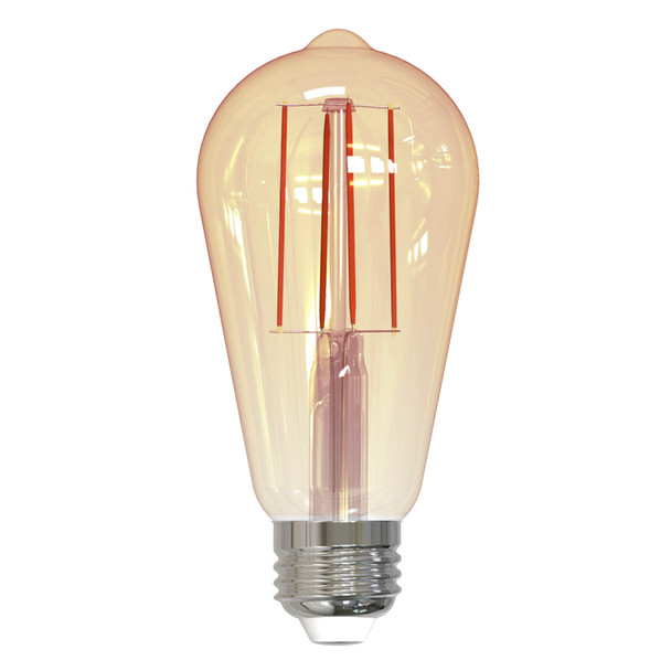 LED Filament 5 Watt ST18 Light Bulb With An Antique Finish And A Medium Screw E26 Base - 2200K (Amber Light) 450 Lumens - main product image