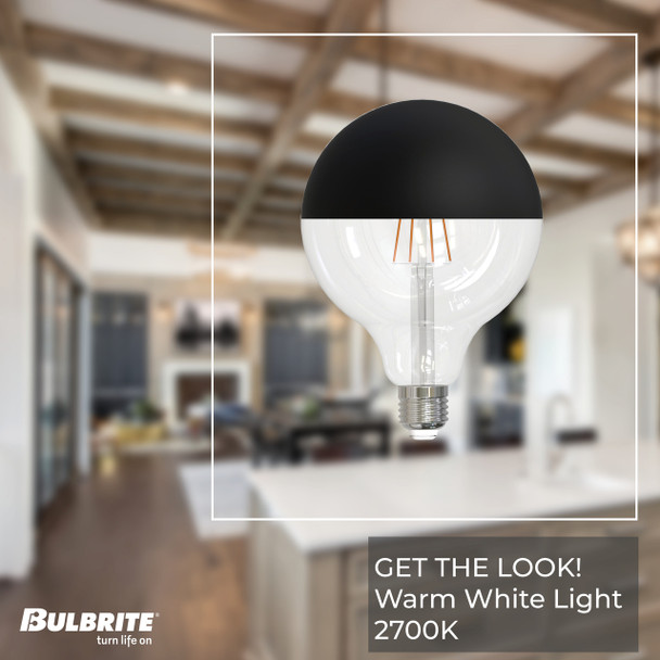 Bulbrite LED 6 Watt G40 Light Bulb With Medium Screw (E26) Base, 2700K (Warm White Light) - alternate image 2