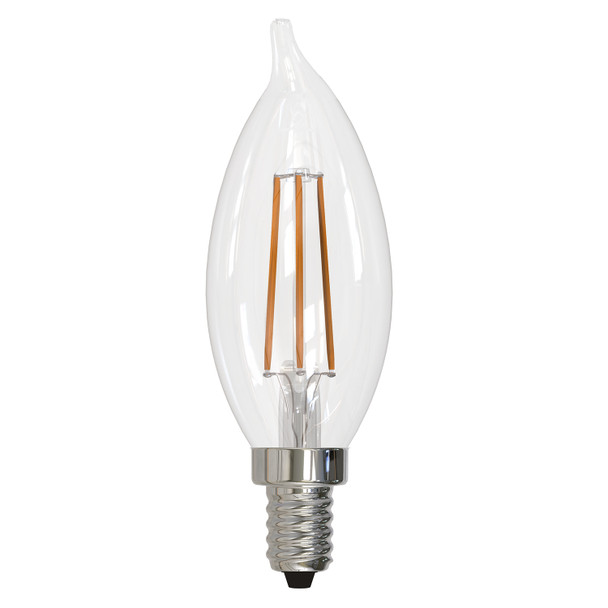 Bulbrite LED 4.5 Watt CA10 Flame Light Bulb With A Clear Finish, 2700K (Warm White Light) - main product image