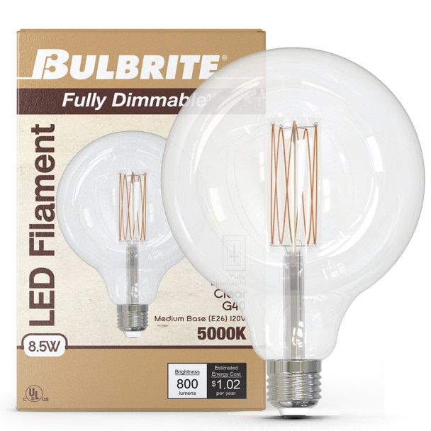 Bulbrite LED 8.5 Watt G40 Light Bulb With Medium Screw (E26) Base - alternate image 10