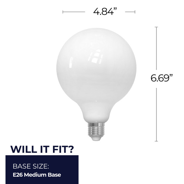 Bulbrite LED 8.5 Watt G40 Light Bulb With Medium Screw (E26) Base - alternate image 13