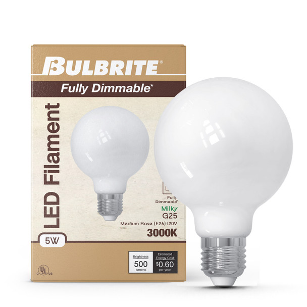 Bulbrite LED 5 Watt G25 Light Bulb With Medium Screw (E26) Base - alternate image 6