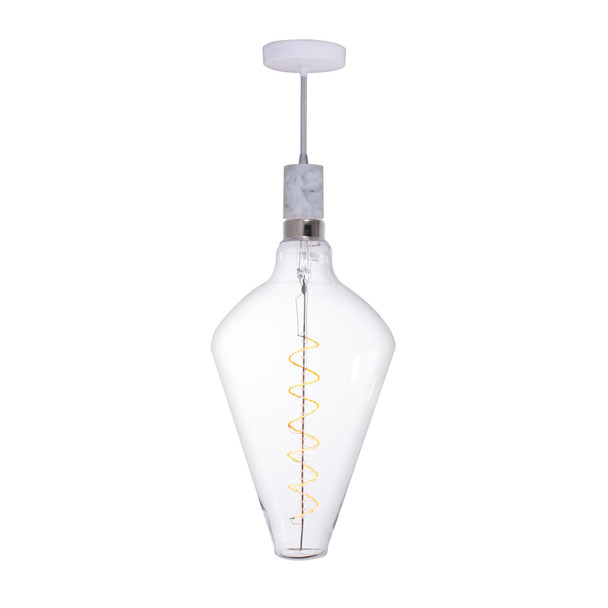 Bulbrite LED 4 Watt Pendant Fixture With A Clear Finish, 2200K (Amber Light) - main product image