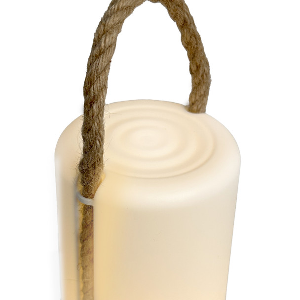 Groove Cordless LED Outdoor Table Lamp With Dimmer, Built-In Rechargeable Battery, 3-Level Brightness, White - alternate image 10