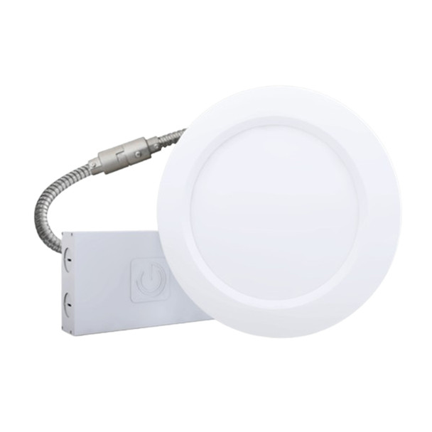 THINFIT 6" Commercial Downlight, 12W, 3000K, CRI 90, 120-277V, 0-10V Dimmable, New Construction, External Driver
