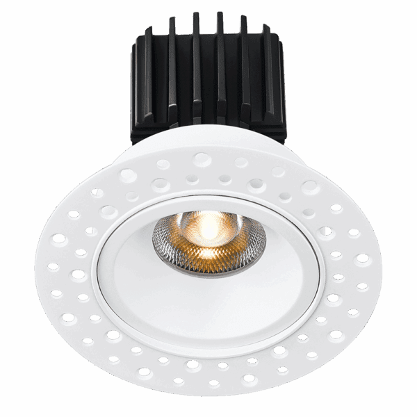 Tangra 3" Fixed Round Recessed Invisible Trim, 5CCT, CRI95
