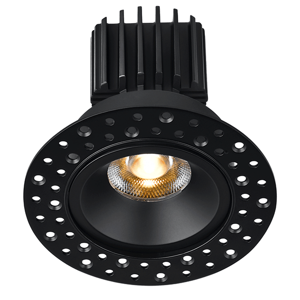 Lotus LED Tangra 3" Fixed Round Recessed Invisible Trim, 3000K, CRI98