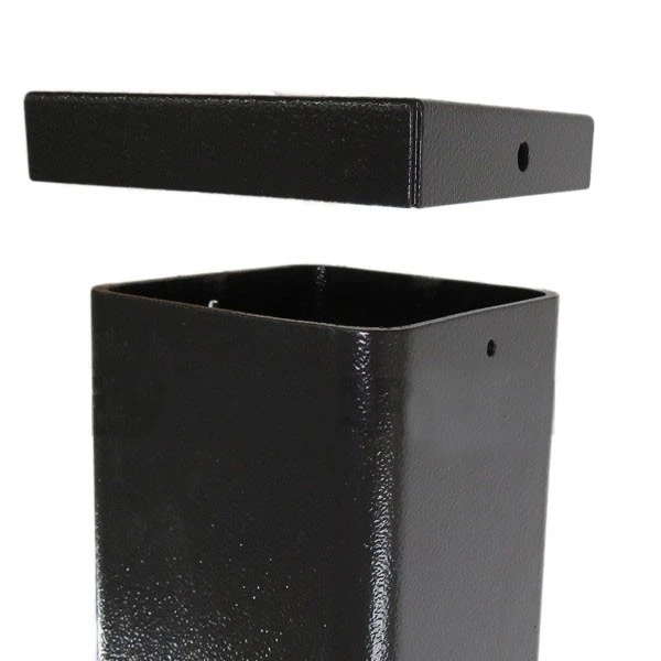 20 Foot Square Straight Aluminum Light Pole, 5 Inch Wide, 0.188" Wall Thickness