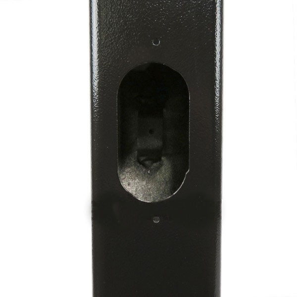 18' Square Straight Aluminum Light Pole, 5" Wide, 0.188" Wall Thickness, 11" Bolt Circle