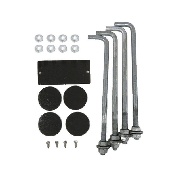 18' Square Straight Aluminum Light Pole, 5" Wide, 0.188" Wall Thickness, 11" Bolt Circle