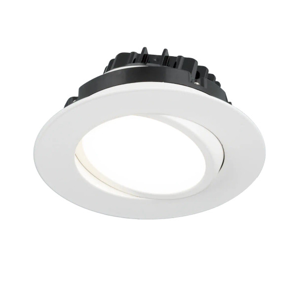American Lighting DIP 360 Gimbal Downlight, 6", White Finish, 120V, 5CCT, 90 CRI