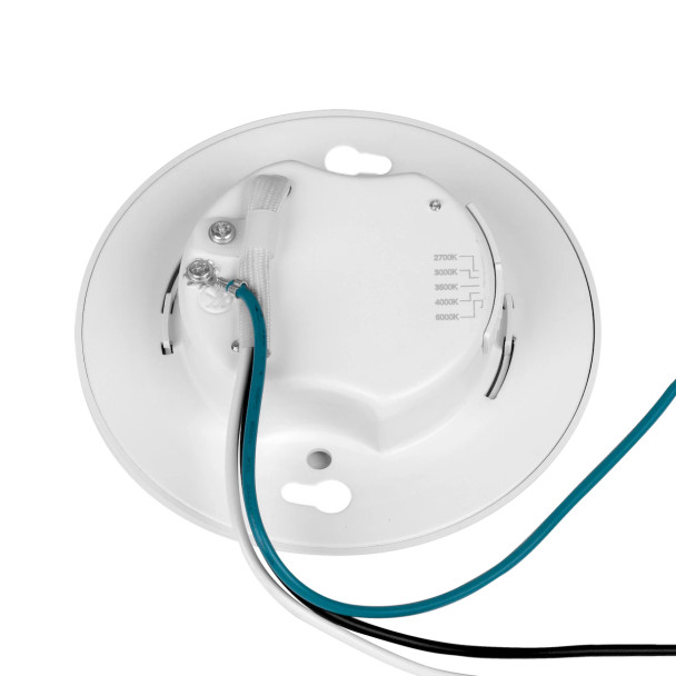 Proluxe Lunette Surface Mount, 4", Diffuse, 5CCT, 120V, 11W, 750lm, 100°, Black/White Finish