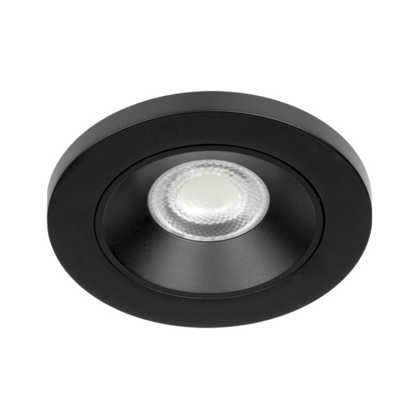 Proluxe Lunette 4" Surface Mount LED Downlight, Diffuse Regressed, 5CCT, 11W, 750lm, 120V AC, 95°, White|Black