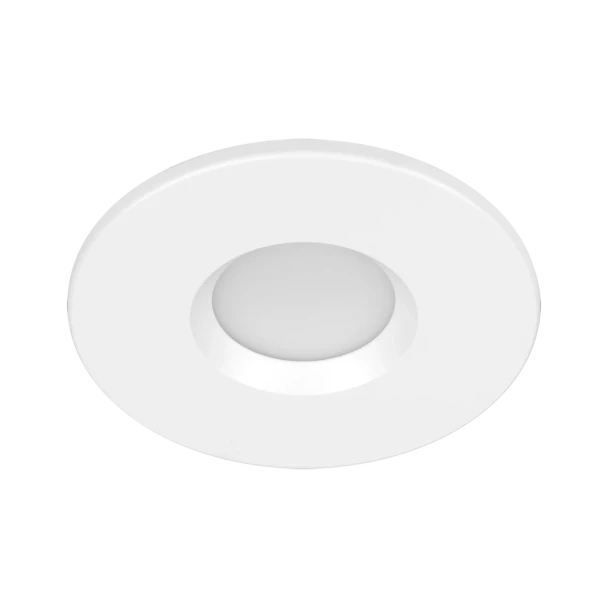 Lunette Surface Mount, 4", Regressed, 5CCT, 13W, 800lm, 120V AC, 60° Beam, White|Black