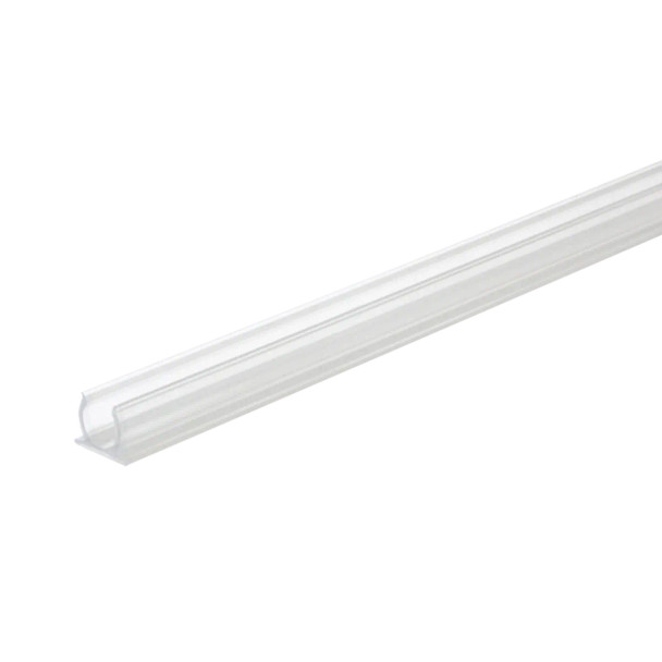 American Lighting Flexbrite 1/2" Plastic Mounting Track, 4', Clear, PVC
