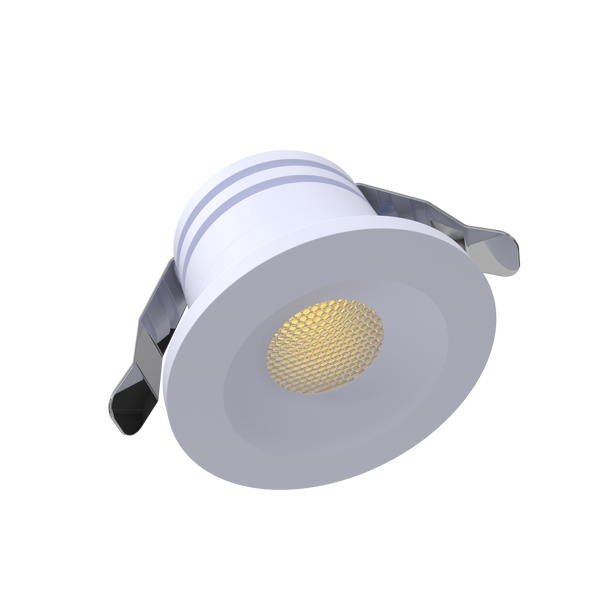 1 Inch White Puck Light 24V 27K - alternate image 2