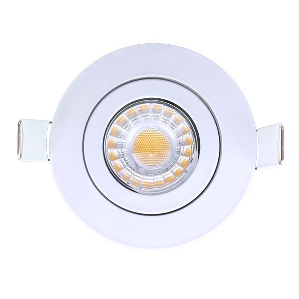 3” Round Floating Gimbal White - main product image