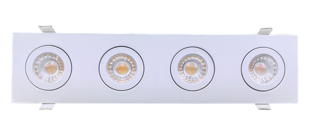 3" Four head multiple floating gimbal White - main product image