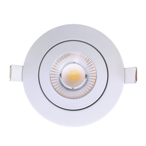 3.5” Round Floating Gimbal White - main product image