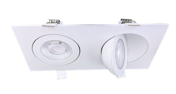 3.5" double head multiple floating gimbal White - alternate image 2