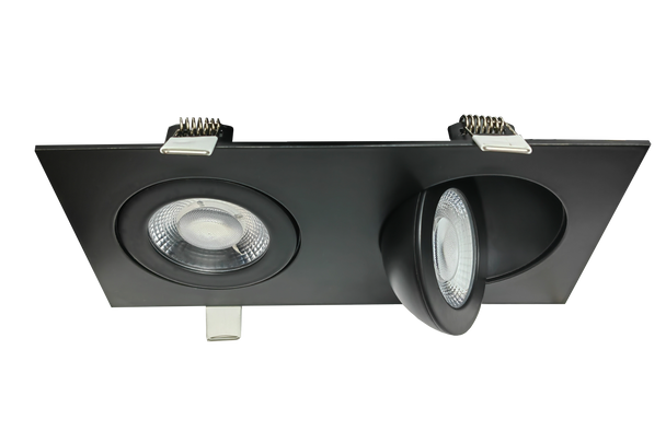 3.5" double head multiple floating gimbal White - alternate image 2