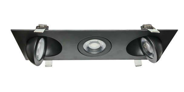 3.5" Triple head multiple floating gimbal White - alternate image 2