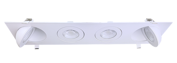 4" Four head multiple floating gimbal White - alternate image 2