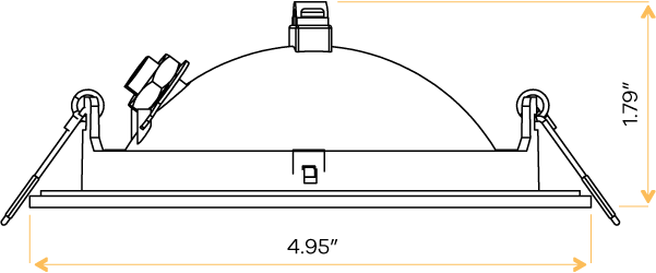 4” Round Floating Gimbal Black - alternate image 3