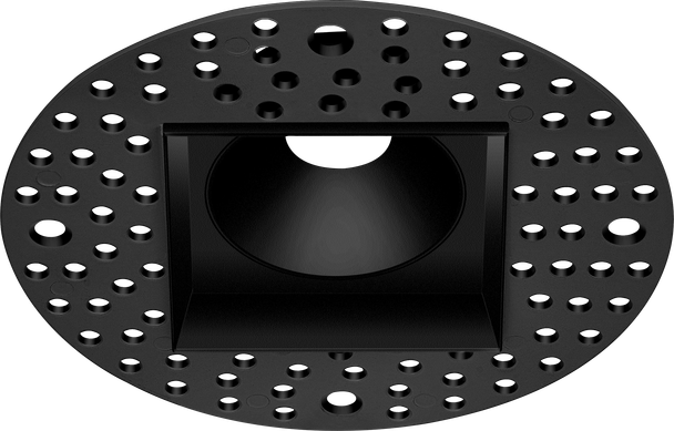 1 Inch Black Square Trimless Kit - alternate image 2