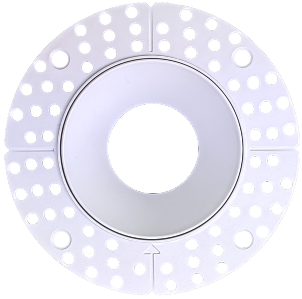 3 Inch White Round Trimless Kit - main product image