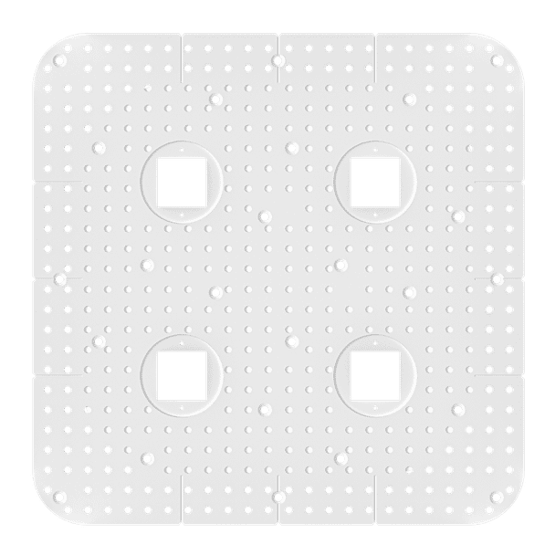 1 Inch Quadruple Head Trimless Square-Kit - main product image