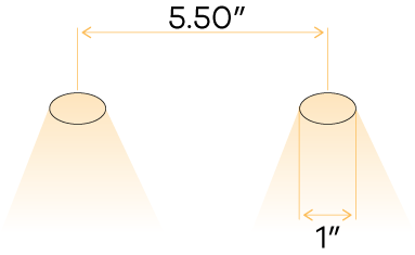 1 Inch Double Head Trimless Kit - alternate image 3